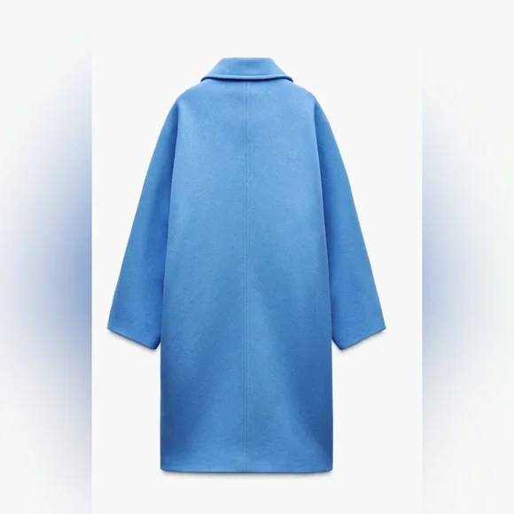 ZARA  MANTECO ZW COLLECTION  WOOL OVERSIZED COAT - Picture 7 of 12